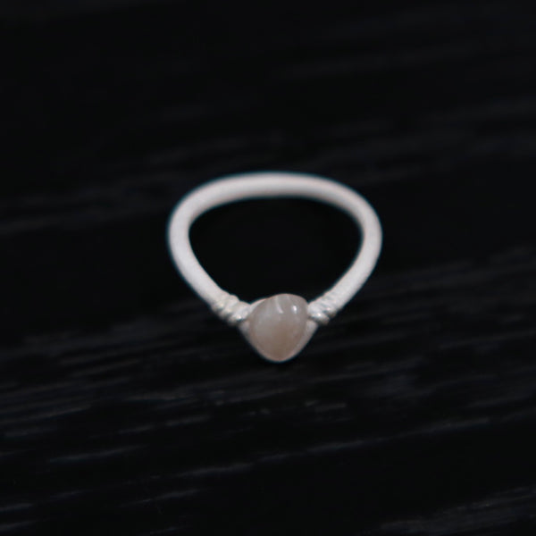 OLIO E ACETO Sterling Silver Moonstone/Lapis Lazuli/Red Snakeskin Jade Crown Ring OLIO-OA13F07-YH (OA13F05)
